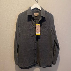 Boston Traders Long sleeve button up size small gray 100%‎ cotton